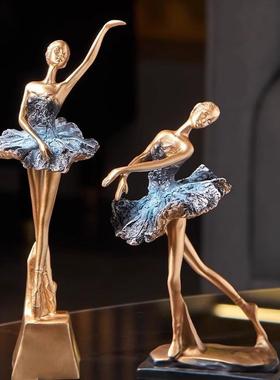 热卖时尚欧式芭蕾跳舞蹈女孩人物家居饰品摆件创意时尚舞蹈室摆件