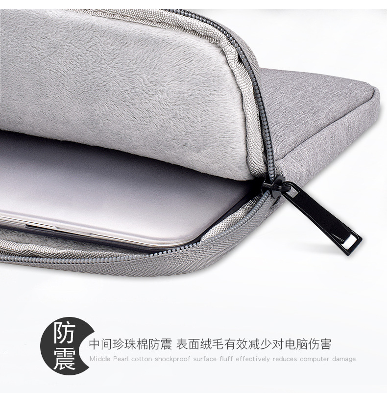 2024款索尼VAIO F14/16内胆包VJF141C0611H电脑包VJF161C0111L布艺保护套SX14 13 12寸笔记本毛绒布艺收纳袋 - 图2
