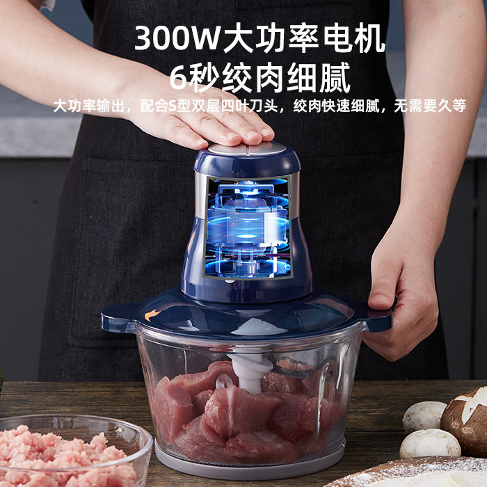 艾美特绞肉机家用电动不锈钢小型 艾美特祁何绞肉/碎肉/绞菜机
