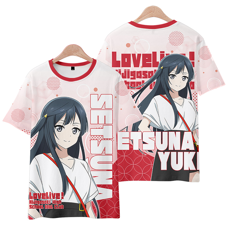 Lovelive痛衣虹咲学园偶像同好会cos短袖T恤上原步梦二次元衣服潮-图0