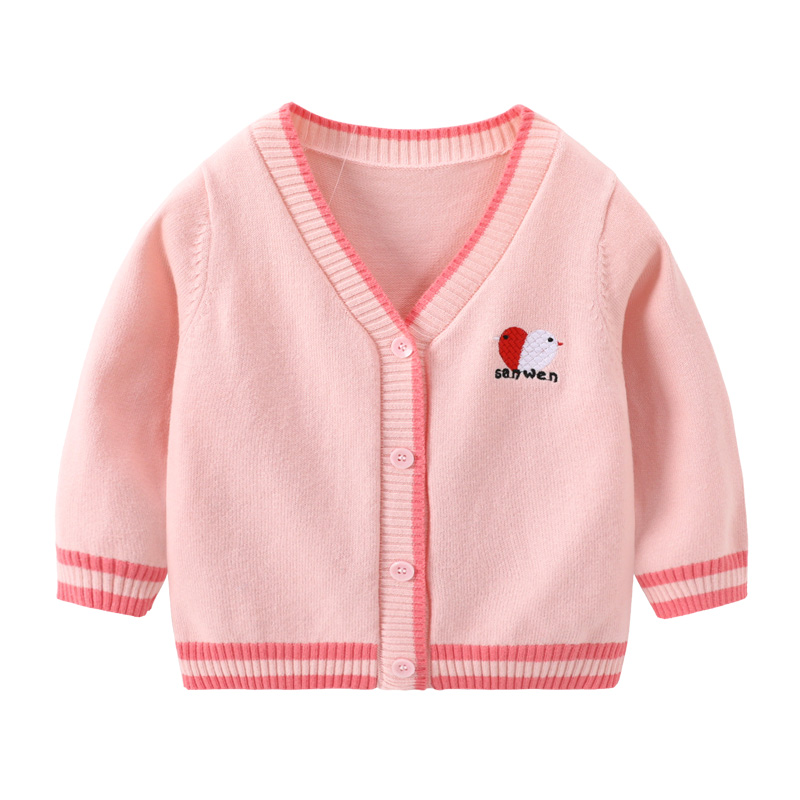 宝宝针织开衫婴儿毛衣春秋装上衣婴幼儿韩版外套男童打底衫清仓潮 - 图2
