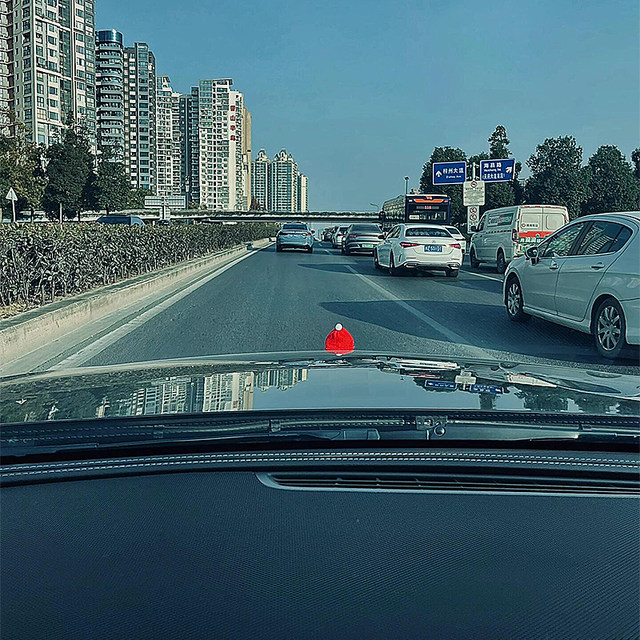 Mercedes-Benz car logo New Year's hat standing logo Little Red Riding Hood decoration New Year's hat scarf Spring Festival New Year's Day car decorations