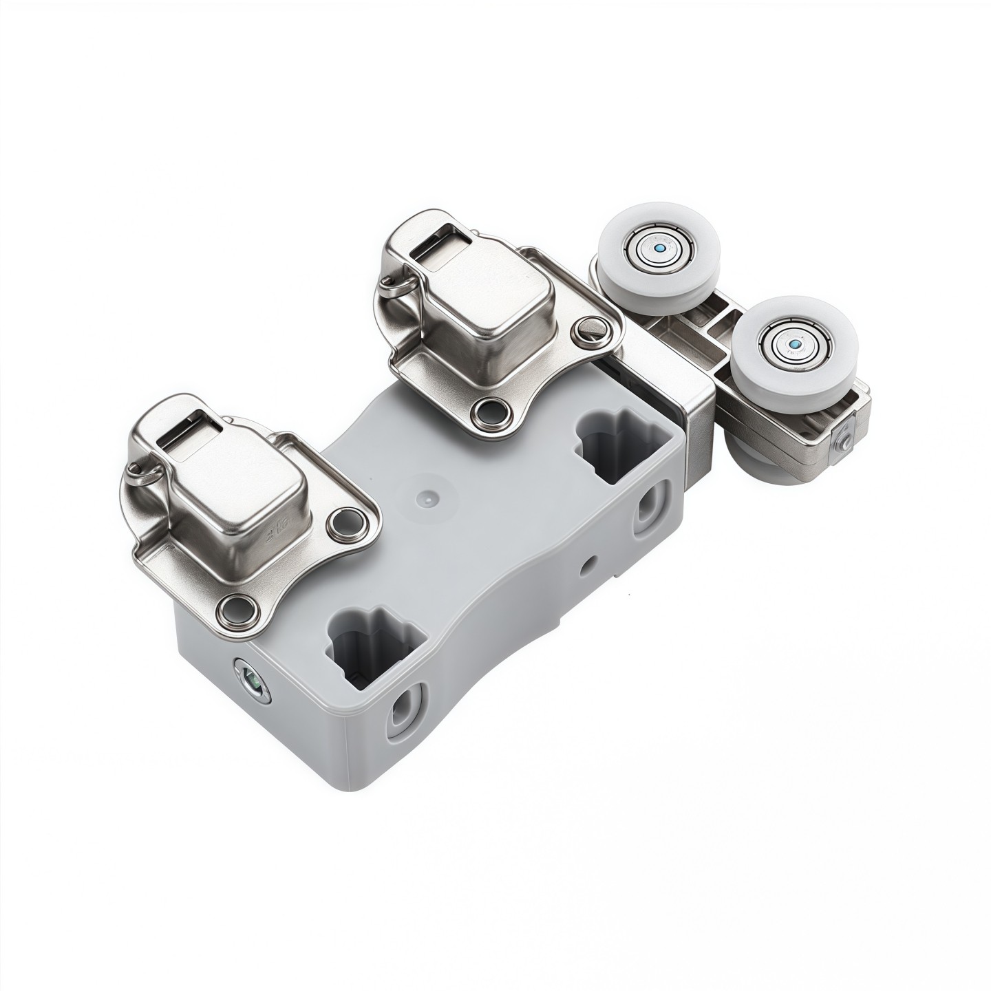 衣帽间衣柜折叠平移门五金配件吊轨推拉柜门上下轨道吊滑五金全套 - 图3