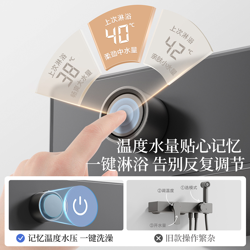 Recommended for small apartments丨Wrigley shower head without ceiling spray