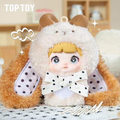 正版TOPTOY糯米儿米宝甜心免兔系列潮玩盲盒毛绒模玩手办生日礼物 - 图2
