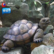 Simulation Turtle Pendulum Piece Glass Fiber Sculpture decoration Process Gift hem Garden Courtyard Beauty Chen Animal Flowers