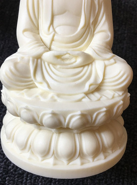 象牙果雕刻释迦摩尼阿弥陀佛12*7*7cm家居客厅车载文玩工艺品