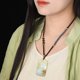 Jiayuan Jade Industry's Orphan Xinjiang Hotan Jade Qiemo Sugar Guanyin Jade Pendant Men's and Women's Jade Pendant Jade Brand Jade Pendant