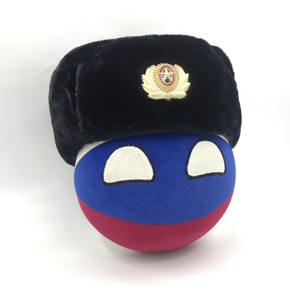 【石三公社】俄罗斯球波兰球Polandball动漫毛绒公仔-图2