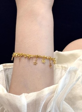 轻奢千金感捕梦网星星手链女vintage时尚气质感手串小众设计手饰