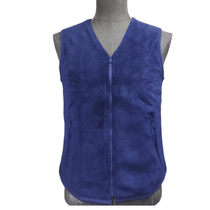 New fire blue winter polar fleece cold-proof and warm V-neck vest warm plus fleece vest