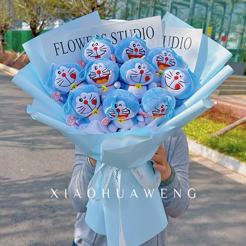 Плетеная детская кукла, букет, подарок на день рождения