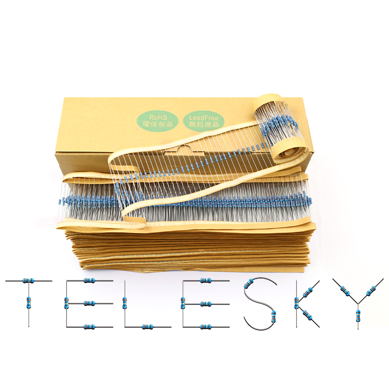 金属膜电阻五色环电阻器 1% 33欧 1/4W 0.25W 1盒(5000个一盒) - 图0