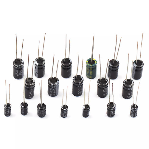 直插铝电解电容器元件 35v 25V 35v 16v 0.47 100uf 10UF 1000uf - 图0