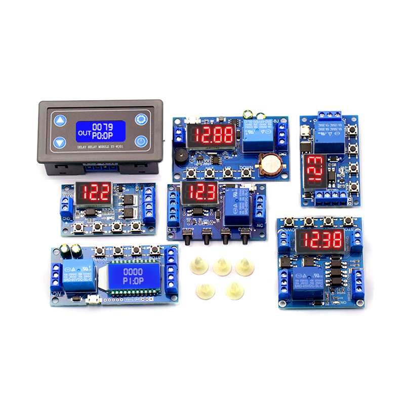 1路继电器模块 触发延时断电断开循环定时 电路开关 带反接保护板