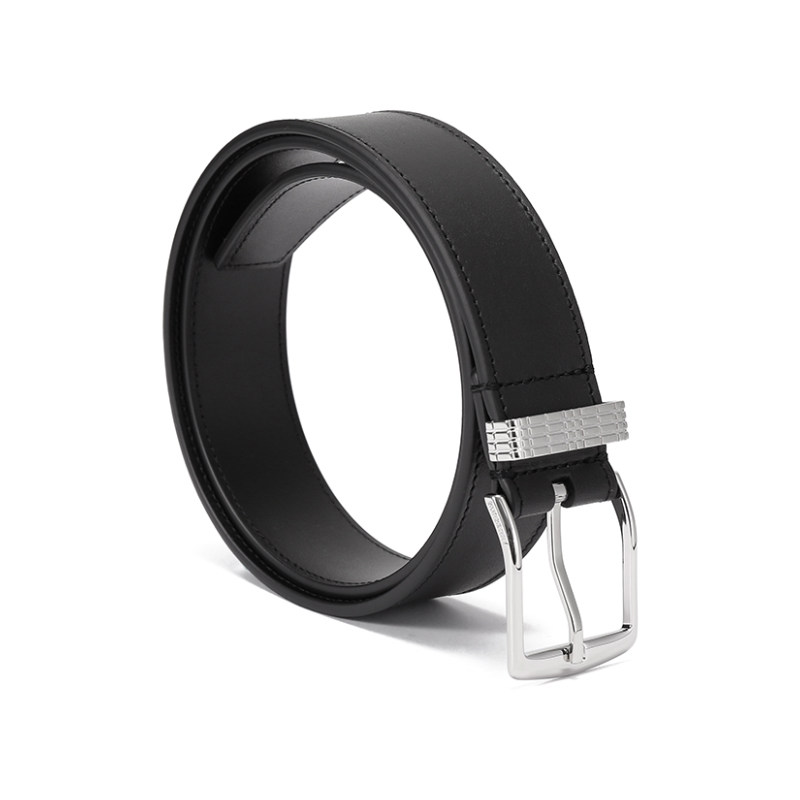 【自营】BURBERRY 男款银色扣头不可裁剪皮带腰带3.5cm 80659841