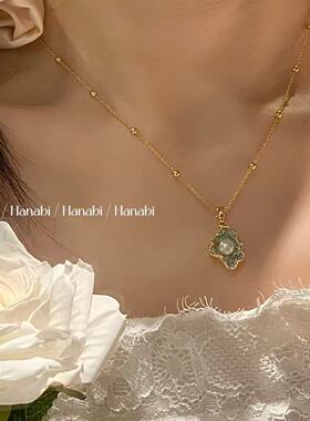 ＜花火商店＞勇敢之心 - 天然淡水珍珠吊坠镀真金项链