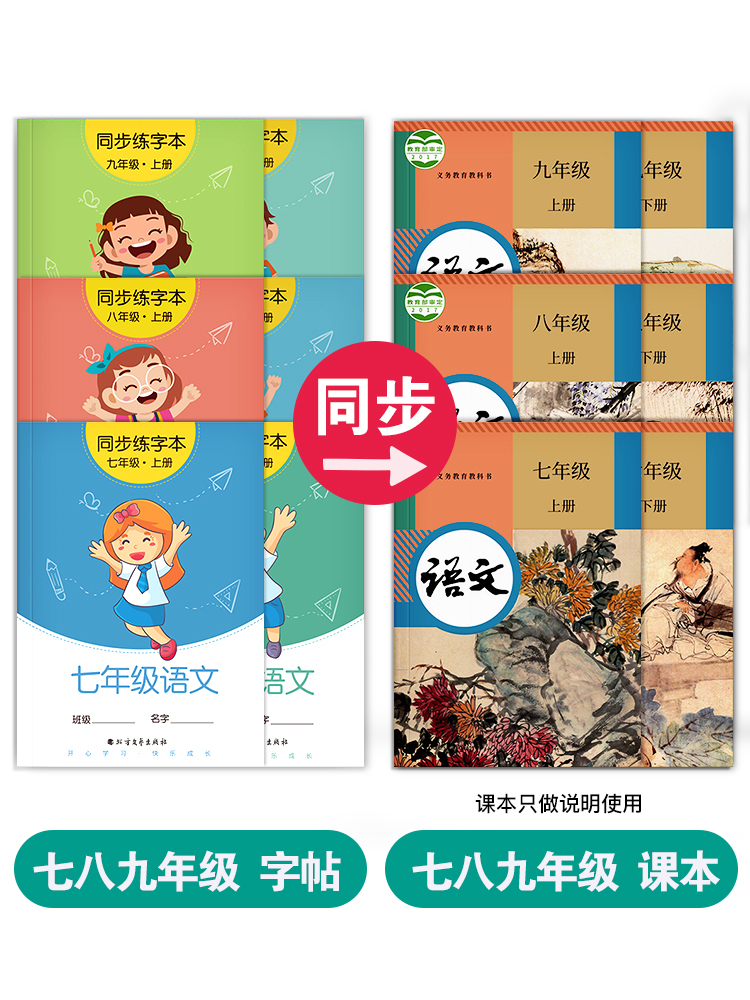 初中生专用练字帖小升初中学生初中生专用字帖练字七八九年级语文字帖每日一练人教版同步衡水体正楷硬笔书法楷书临摹钢笔字练字本