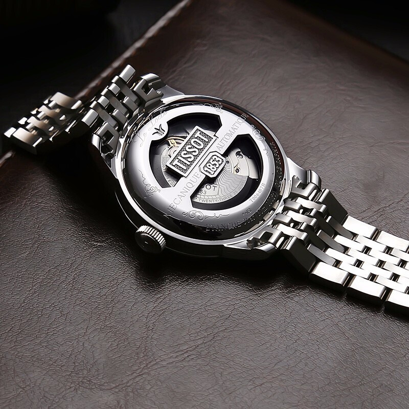 tissot正品男力洛克系列机械男表 计时分手表海外瑞士腕表