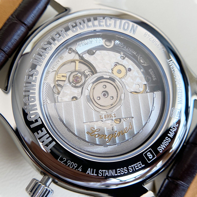 longines浪琴正品男士名匠月相全 计时分手表海外瑞士腕表