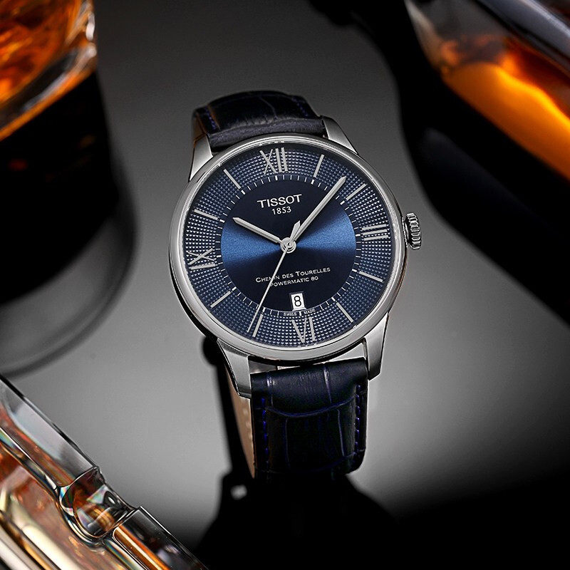 tissot正品杜鲁尔时尚商务动男表 计时分手表海外瑞士腕表