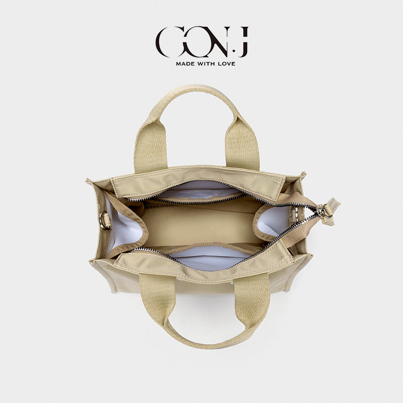 CON.J文艺小清新斜挎帆布包洋气单肩手提斜跨小方包,淘宝优惠券,粉丝福利购,淘宝优惠卷