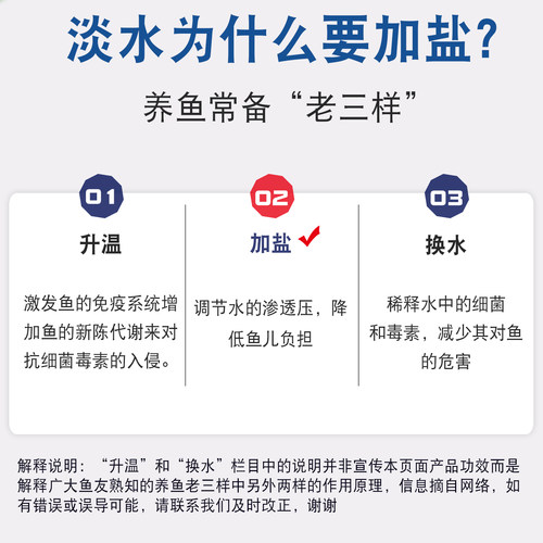 沃韦朗水族盐观赏鱼专用盐海盐鱼缸盐通用非鱼药软化水体 - 图2