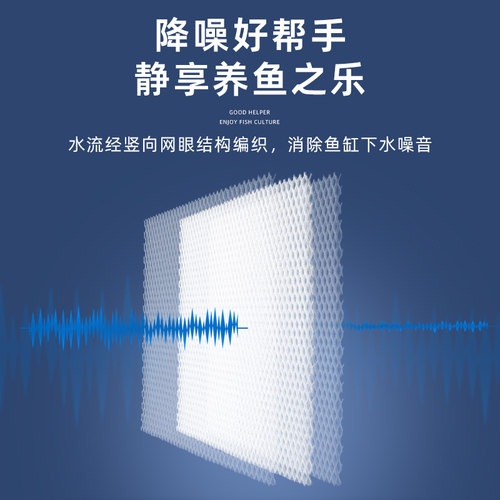 鱼缸堵水克星过滤材料生化过滤棉高密度净化防堵高透水过滤网滤布-图1