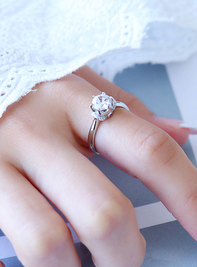 莫桑全新宝石为爱加冕戒指包邮