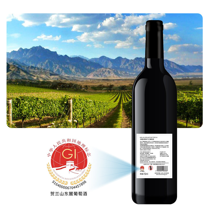 贺兰山珍藏干红葡萄酒750ml双支礼盒装宁夏国产赤霞珠红酒送礼,淘宝优惠券,粉丝福利购,淘宝优惠卷