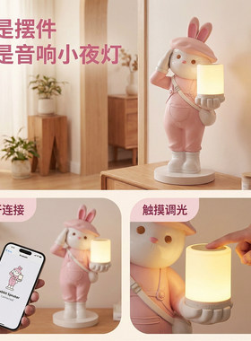 创意可爱兔子落地摆件乔迁礼物