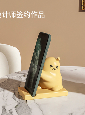 泽歌手机支架装饰品摆件