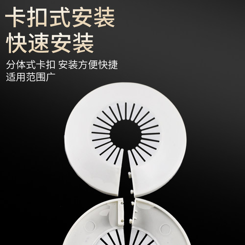 管道通用装饰盖水龙头遮丑消防管护圈空调墙孔堵盖排水管遮挡盖板 - 图2