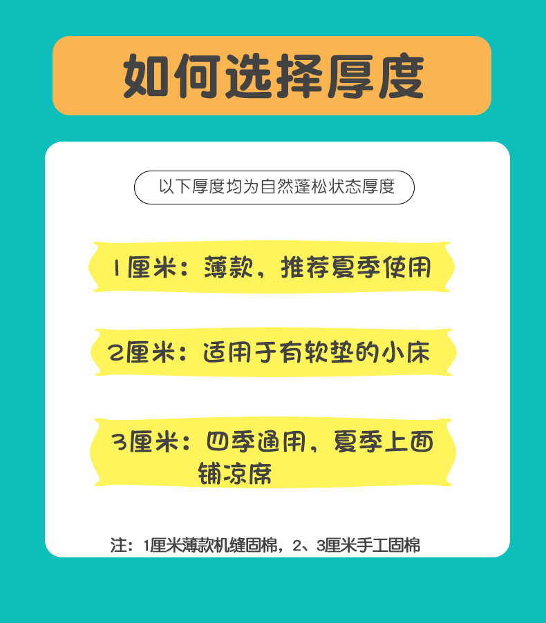 棉花可水洗宝宝小褥子纯棉婴儿床垫 honeypanda床褥
