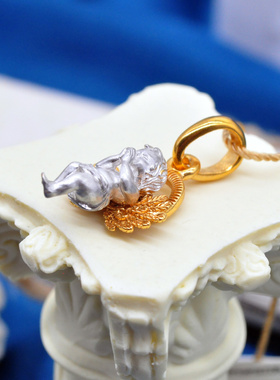 爱沙尼亚银饰925银吊坠可爱守护小天使坠情人节礼物吊坠81506