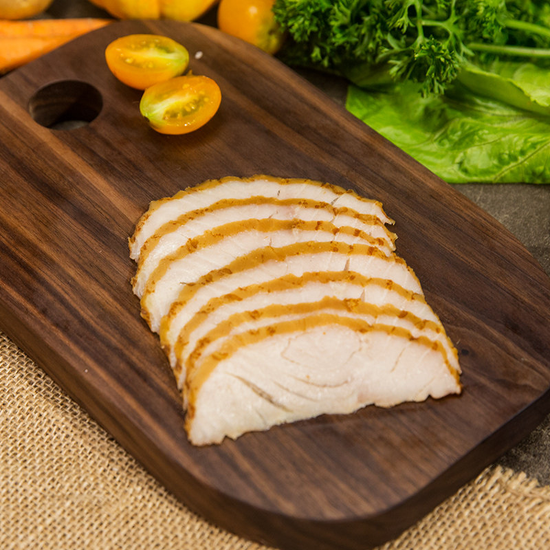 卡露伽热熏鲟鱼肉片50g即食鱼肉无刺鱼块速食老少皆宜熟食下酒菜,淘宝优惠券,粉丝福利购,淘宝优惠卷