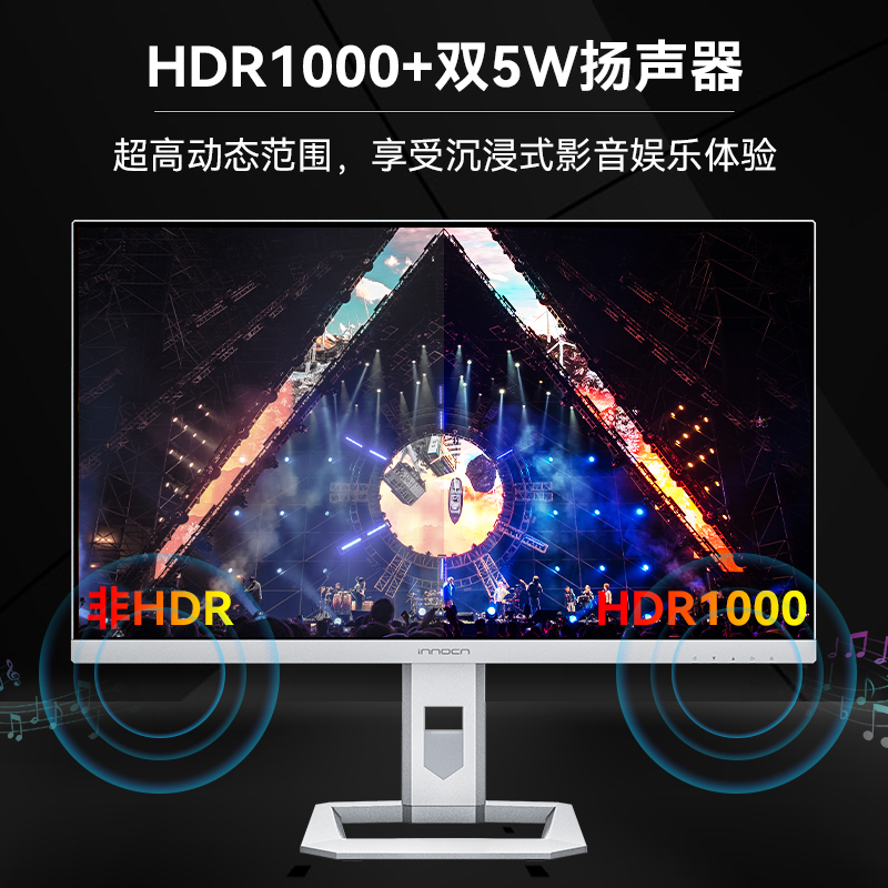 联合创新27英寸4kminiled显示器HDR1000设计办公显示屏27M2U PRO-图2