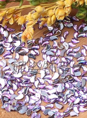 1.5x3毫米仿台钻美甲贴钻泪珠AB彩指甲美容贴钻DIY材料美甲小钻