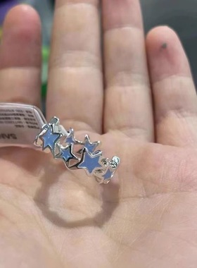 多巴胺星星开口戒指冷淡风ins小众设计高级感七夕