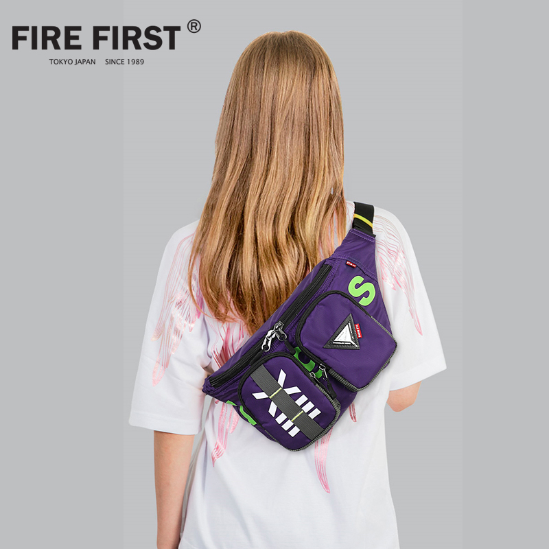 firefirst eva联名男斜跨斜挎包 firefirst箱包双肩背包