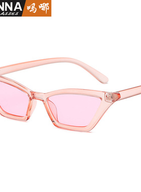 法国coss koko金属铰链新款太阳镜 女士猫眼小框墨镜 个性炫彩