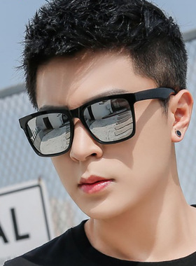 法国coss koko新款男士潮流太阳镜黑色质感素颜墨镜时尚太阳眼镜