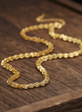 法国coss kokos925银国潮熠熠闪光凤尾项链女时尚银简约复古锁骨