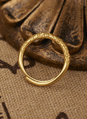 法国coss koko款925银色戒指女开口小众设计轻奢高级感精致素圈