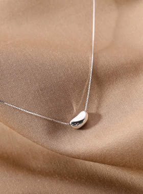 法国coss koko相思豆项链女锁骨链简约小众设计感气质吊坠冷淡风