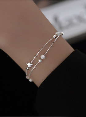 法国coss koko双层星星手链女夏年新款简约森系闺蜜首小众设计感