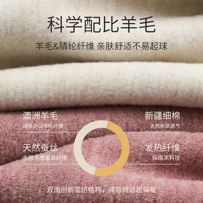 猫人羊毛发热德绒秋裤女保暖裤冬季内穿加绒打底裤无痕棉毛裤线裤,淘宝优惠券,粉丝福利购,淘宝优惠卷