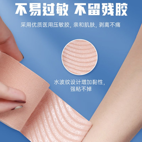 肌肉贴运动员专用拉伤绷带跟腱肌贴自粘胶布肌内效贴羽毛球篮球 - 图1