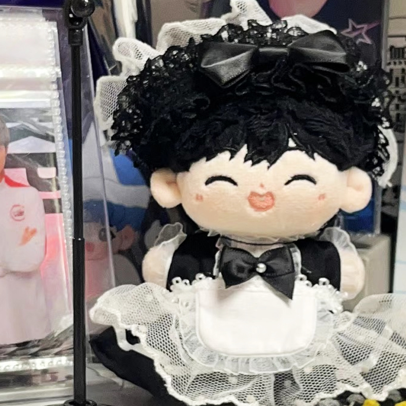 棉花娃娃10cm娃衣蕾丝女仆洛丽塔公主裙套装毛绒玩具换装着替配饰 - 图1