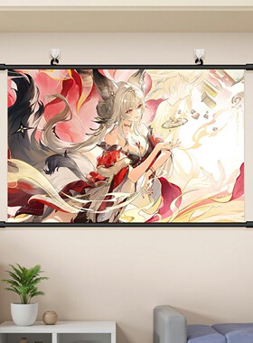 心月狐海报挂画动漫游戏二次元装饰画墙贴壁纸贴纸卷轴画鸣潮周边
